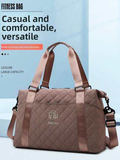 Brown Luggage Storage Bag, Light Folding, Enlarged, Carrying Travel Weekend And Overnight Bag, Weekend Bag Hospital Bag Bag For School School Accessories School Stuff