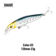 Kingdom Sea Fishing Lures Jerkbaits Minnow Saltwater 120mm/23g 130mm/30g Floating Artificial Bait Good Action Wobblers Hard Lure