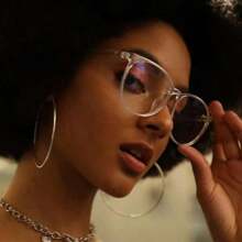 1/2 pièces Lunettes classiques modernes simples pour femmes avec monture transparente, pour les activités de plein air, la vie quotidienne, le bureau et la lecture