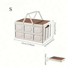 1 Stück Faltbare Aufbewahrungsbox für Outdoor, multifunktionale Kfz-Organizer Box, Haus-Krimskrams Box, tragbare Falt-Camping Kiste
