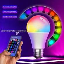 1PC 7W/15W/30W LED16 Color Rainbow Bulb, 220V Voltage, E27 Universal Screw Base, Remote Control RGB Color Changing Light Bar Karaoke Party Festive