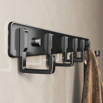 Perchero de pared multifuncional, percha de pared para abrigos, perchero de pared para ropa, gancho sin agujeros, perchero de pared para cinturones y ropa, apto para colgar abrigos, sombreros, chaquetas, ropa y artículos de baño