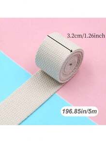 1 pieza 5M*32MM/5M*25MM Cinta de poliéster de colores, cinta portátil, cinta para mochilas, accesorios para confección de bolsas, tela DIY de decoración navideña, cinta de poliéster DIY, cinta de correa de mochila