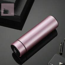 1pc 500ml/16.9oz Temperature Display Smart Vacuum Insulated Bottle With High-Grade Stainless Steel, Large Capacity, Easy-To-Carry, For Business, Commute, Office Use And Travel, Men And Women, Including A Carrying Pouch Water Bottle Back To School - Multicolor - View 11