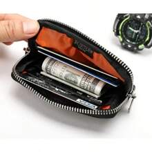 Japanese Men Wallet Earbuds Storage Bag Credit Card Holder Case For Boys Girls Journey Bank Card Organizer Zipper Coin Purse For Men Money Wallet Mini Wallet Purse Wallet Men Wallet Leather Small Wallet