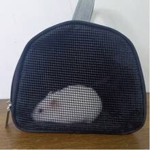 Bolsa transportadora opaca y transpirable para mascotas, ajustable para hombro/mano, adecuada para hámsteres, conejos, erizos para viajes al aire libre