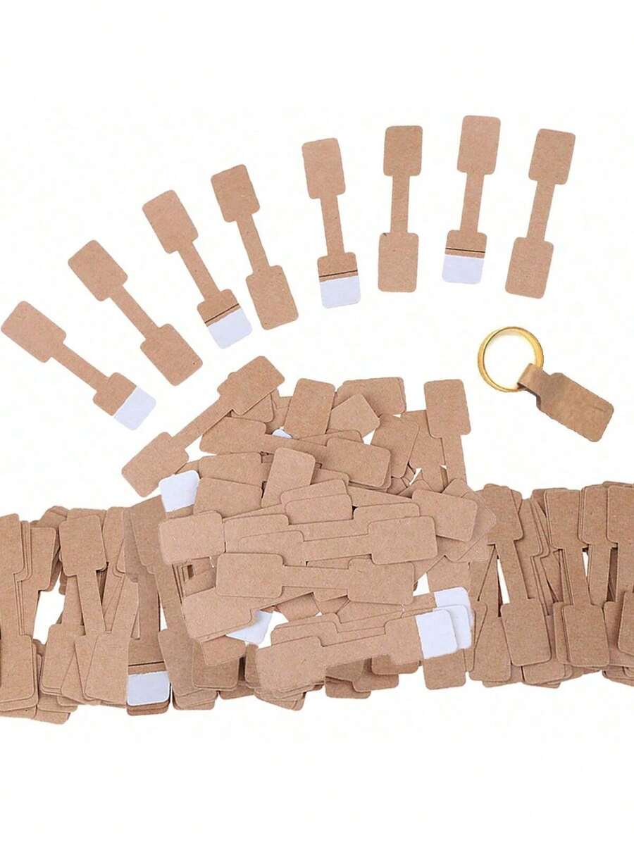 100pcs Square Paper Price Tags Stickers Jewelry Blank Brand Labels Ring Necklace Bracelets And Other Jewelry Display Tags Stickers  Price Tags For Craft Jewelry Making