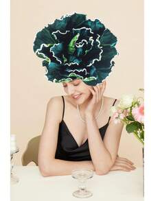 1pc Exaggerated Rose Flowers Fascinator Hat Women Kentucky Derby Fascinator Headwear Wedding Bridal Makeup Prom Photo Shoot Mardi Gras Headpiece Tea Party Accessories Hat Back To School, Hair Accessories, Tiny Hats, Mini Fascinator, Mini Cap - Multicolor - View 5