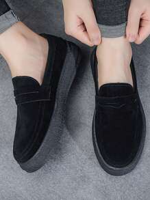 Men's Casual Canvas Slip-On Loafer Shoes, Comfortable Lightweight Low-Top Casual Moccasins, Suitable For All Seasons