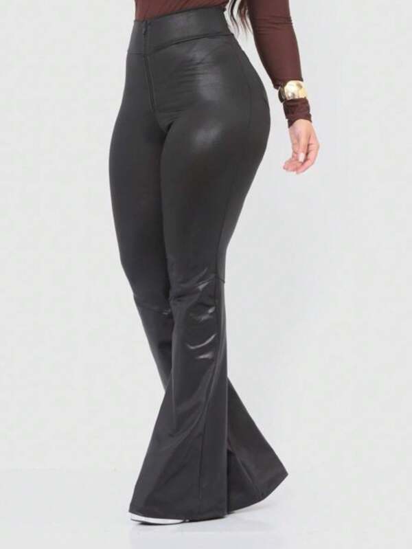 Calça Feminina Flare Montaria Boca de Sino Bailarina Com Bolso Cirre
