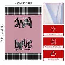 4 torchons de cuisine décoratifs Saint-Valentin, 45*66 cm, torchons Saint-Valentin, motif cœur, serviettes Saint-Valentin, décoration de table pour la décoration intérieure de la cuisine de la maison