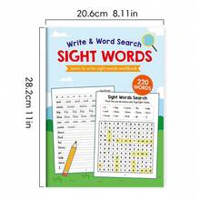 Lachilly Brain Games - 220 High-Frequency Words Puzzles Dolch Sight Words Word Search Workbook For Kids Expand Vocabulary, Sight Word Fluency, High Frequency Words Activity Worksheet For Raising Confident Readers Paperbacks