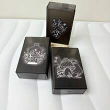 1 pezzo Custodia portasigarette con design a fiori e funghi, scatola porta sigarette da 20 posti, idea regalo creativa per fumatori uomini e donne, portatile, accessori per il fumo