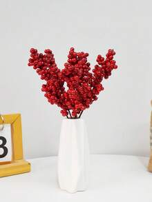 1/6/12 szt. Sztuczne gałązki czerwonych jagód z głogiem, Sztuczny czerwony ostrokrzew, Układ sceny, Kompozycja kwiatowa do wazonu do salonu i sypialni, Dekoracje imprezowe, Wypełnienie biurka, Dekoracje pokoju, Wystrój domu, Wystrój kuchni, Dekoracje ślubne, Dekoracje stołu, Centralne elementy, Dekoracje biurowe, Dekoracje imprezowe i świąteczne, Dekoracje do sypialni, Boże Narodzenie