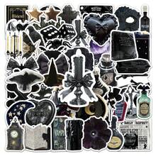 50Pcs Dark Academia Stickers INS Stickers Witch Stickers Y2k Stickers Graffiti Stickers Aesthetic Stickers Insect Stickers Vinyl Waterproof Stickers Stickers For Water Bottle, Hydroflask, Guitar, Luggage, Phone, Case, Laptop, Skateboard, Gift - Multicolor - View 1