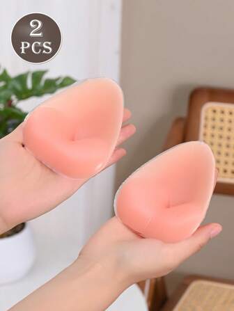 1 对可重复使用的硅胶胸垫 - 隐形聚拢垫，适用于泳装和内衣，柔软加厚增强垫，可自然提升胸部，非常适合比基尼、连衣裙和露背装