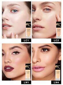 Yves Saint Laurent Yves All Hours 粉底液 - 全效遮瑕，光泽哑光妆效，持久持妆，SPF 20 - #LC1 #LC2 #LN1 - 0.84 液体盎司/25毫升（随机版本） - LC2 - 查看 8