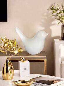 Creative Golden Bird Sculpture Home Decoration, Suitable For Living Room, Porch, Bookshelf To Display The Best Birthday Graduation Gift.