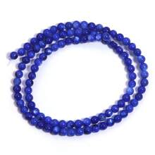 1 pièce Brin de perles de coquillage colorées de 4 mm, environ 93 perles, convient pour la fabrication de bracelets, colliers, bijoux DIY, été
