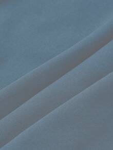 优雅百搭休闲独特华丽不对称露肩短款上衣，性感修身露脐露肩短款上衣 - 霧霾藍 - 查看 9