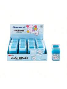Sanrio 1pc Sanrio Family Cartoon Design Rubber Stamp, Cute Creative Eraser For Students