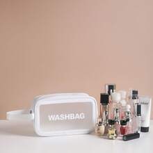Makeup Bag Cosmetics Toiletry Bag Travel Suitcase Divider - 白色 - 查看 3