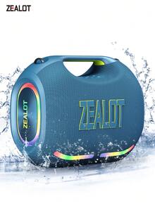 Altavoz inalámbrico ZEALOT ZE21 de 250W, altavoz Bluetooth portátil para exteriores, batería de larga duración de 48000mAh, luces RGB, hasta 8 horas de reproducción, compatible con smartphone/tableta/TV, admite tarjeta SD/USB/entrada AUX, emparejamiento en cadena, adecuado para coche/exterior/camping/playa/fiesta - Unitalla - Ver 15