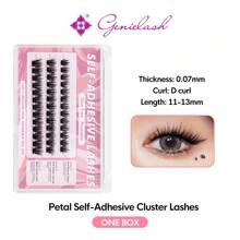 [39Pcs]GENIELASH Glue-Free Cool Girl Eyelash For Beginner Self Adhesive Eyelashes Natural False Eyelashes No Need Glue