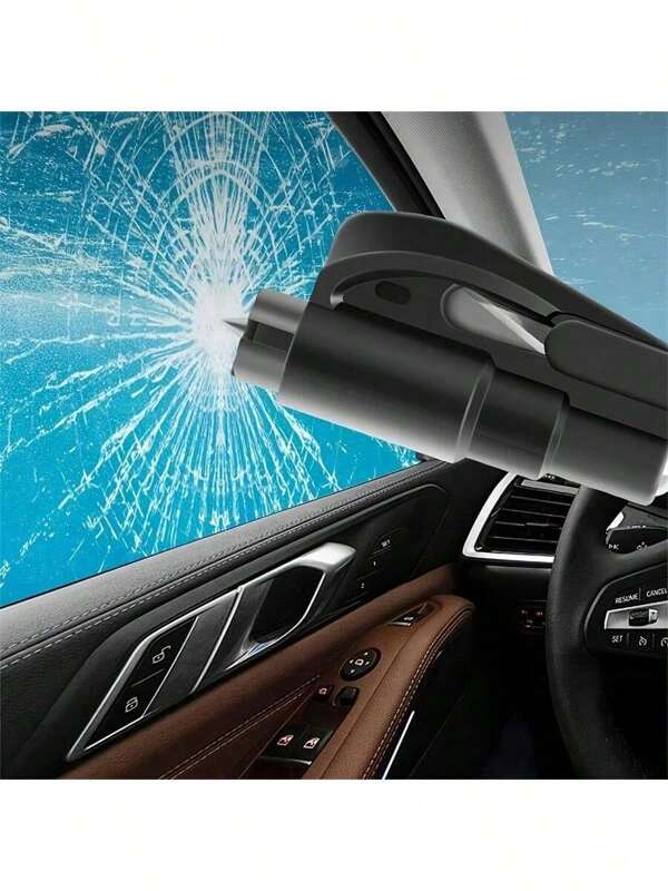 3 Stück Sofortiger Ausgang! 2-in-1 Auto Notfall-Werkzeug - Gurtschneider & Glasbrecher Schlüsselanhänger für lebensrettende Familiensicherheit
