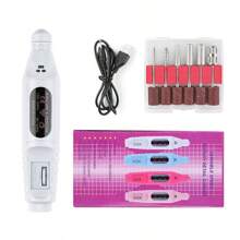 Polishing Pen, Nail Removal Portable Electric Pen, Dead Skin Removal Nail Polish Machine Tool Set, Nail Electric Polishing Machine