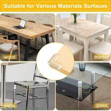 12 piezas Protectores de esquinas de seguridad, protectores de bordes de mesa transparentes, topes de esquinas de muebles, adhesivo fuerte, protegen a los bebés, protectores de esquinas transparentes para bebés, protectores de esquinas de muebles