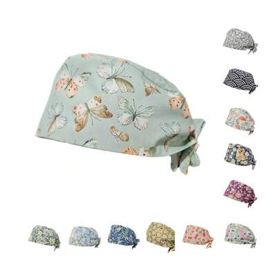 Cappellino casual in poliestere (poliestere) senza stampe, con motivo floreale, adatto per sport e tutte le stagioni