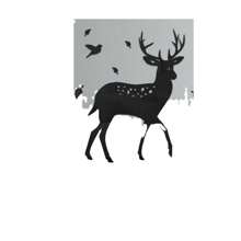 1pc 3D Acrylic Nordic Deer Wall Decor, Creative Animal Home Decor For Living Room And Bedroom, New Style Self-Adhesive Wall Sticker