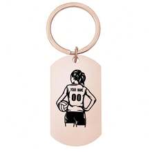 Customized Volleyball Keychain - Personalized Stainless Steel Name And Number, Women Sports Rectangular Charm, Perfect Gift For Club Players And Sports Enthusiasts,Dawg,Engraved, Sequines,Stainless,Vintage,Casual,Unisex,Hipster,Old Money,Stylish,Custom,Personalized,Unique,Customized,Ideal Gifts For Him,Ideal Gifts For Her,Boyfriend,Girlfriend,Family,Friends,Grandparents,Children,Her,For Anniversaries,For Birthdays,For Weddings,For Graduation,For Housewarming,Personalized Gifts For Women/Men,Personalized/Customized Keychain - Multicolor - View 16