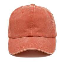 1 Stück Damen Gewaschenene einfarbige retro personalisierte Baseballkappe - Verschiedenfarbig - Übersicht 22