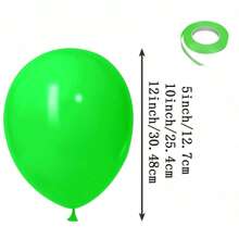 50 Stücke/100 Stücke 12,7 cm/25,4 cm/30,5 cm grüne Latex-Luftballons mit grünen Bändern, geeignet für Geburtstage, Weihnachten, Dschungel, Fußball, tropische Party-Dekoration; runder Latex-Luftballonset für Geburtstag, Hochzeit, Jubiläum, Geschlechts-Enthüllung - kein Strom benötigt, Partydekoration für alle Jahreszeiten