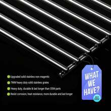17 Inch Grill Grates For Home Depot Nexgrill 720-0830H, 720-0830D Gas Grill Model, Stainless Steel Cooking Grids Replacement Repair Parts - 17" Stainless Steel Grate - View 12