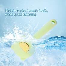 全新宠物猫沐浴按摩浮毛刷，狗狗美容脱毛刷，通用宠物美容用品 - 彩色 - 查看 6