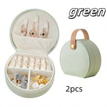 1/2pcs Jewelry Storage Bag, Can Store Necklaces, Rings, Jewelry, Lipstick Cosmetics, Available For Outdoor Travel, Valentine's Day Mother's Day Birthday Gift