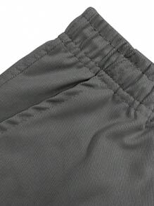 Pantaloncini cargo con vita elastica e coulisse, tasche grandi, pantaloni casual estivi unisex per uso all'aperto