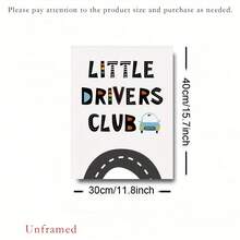 6pcs/Set Customized Canvas Posters Optional Frame, Transportation Prints, Vehicles Art Print, Printable Wall Art, Construction Nursery Art Posters, Boys Room Decor Posters, Alphabet Cars, Little Drivers Wall Arts