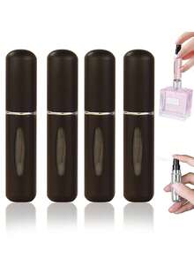 4pcs Perfume Atomizer, Portable Fine Mist Spray Bottle, 5ml Refillable Travel Perfume Sprayer With Simple Pump Design, Suitable For Perfume, Essential Oils, Cologne, Liquids - Multicolor - View 14