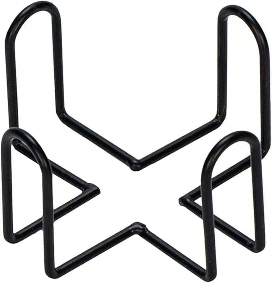 Metal Coaster Holder Storage Rack A Black Iron Coaster Holder Metal ...