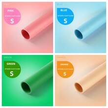 4 Stücke PVC satinierte Desktop Einfarbig Hintergrundplatten, ideal für kleine Produkte, Kosmetik, Lebensmittel und Portrait Hintergrundaufnahmen