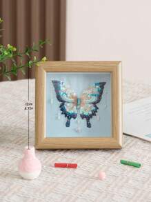 DIY French Beaded Butterfly Embroidery Picture Frame Kit