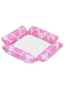 1pc 4-Tube Leaf Pattern Hammock Floating Lounger, Foldable Adult Water Hammock - Multicolor - View 6