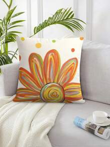 1/2/4 Pcs Summer Pillow Covers Hello Sunshine Floral Polka Dot Outdoor Throw Pillows Rustic Farmhouse Seasonal Holiday Pillow Covers For Sofa Home Decor