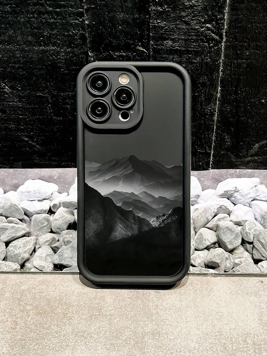 Funda de teléfono a prueba de golpes con paisaje de montaña para 16 ProMax, 14/13, 12, 11 Pro Max, XS Max, X, XR, 8, 7, Plus, 15, 13 ProMax, 16, 14 Plus, 11 - Adecuado como regalo de cumpleaños, novia, novio o uso personal