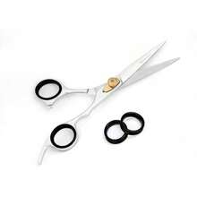 Hair Cutting Scissors - Professional Barber Shears For Salon & Home Use, Sharp Durable Stainless Steel Blades, Comfortable Grip Handles, Includes Case - Tijeras De Peluquería Profesional - Vàng - Xem 9