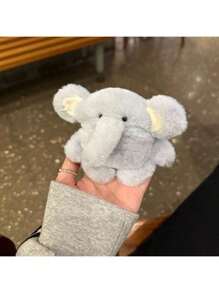 1 pieza Funda suave azul en forma de oreja de elefante pequeña para AirPods1/2, Pro, 3, Pro (2a generación), 4